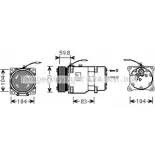 Компрессор кондиционера AVA QUALITY COOLING RTAK402 2028097 4045385205134 7 8JI6