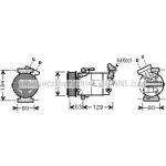 Компрессор кондиционера AVA QUALITY COOLING Renault Megane (LM) 2 Седан 2.0 dCi 150 л.с. 2005 – 2025 Y9IPH K RTK384 UYN3Y0