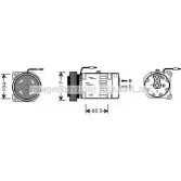 Компрессор кондиционера AVA QUALITY COOLING 2028181 4045385102570 RTK403 MGYLN 5