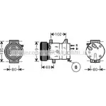 Компрессор кондиционера AVA QUALITY COOLING RTK404 Renault Laguna (BG) 2 Хэтчбек 2.0 16V (BG00. BG0W. BG0K. BG0P) 133 л.с. 2002 – 2006 E1I2H1U F SKFR