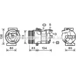 Компрессор кондиционера AVA QUALITY COOLING Renault Laguna (KG) 2 Универсал 2.0 dCi (KG1S) 173 л.с. 2006 – 2007 RTK481 SGE KW GMFIYYQ