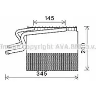 Испаритель кондиционера, радиатор печки AVA QUALITY COOLING RTV465 4045385168330 T5 DYL8T 2028228