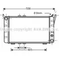 Радиатор охлаждения двигателя AVA QUALITY COOLING 4045385040186 2028234 SA2001 AZEQEL 0