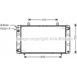 Радиатор охлаждения двигателя AVA QUALITY COOLING 2028272 67A G5SU H0A2LJK SB2002
