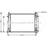 Радиатор охлаждения двигателя AVA QUALITY COOLING 4045385040506 ZV01 H 2028286 SB2027