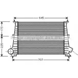 Интеркулер AVA QUALITY COOLING IUYJH2 U Saab 9-5 (YS3E) 1 Седан 3.0 V6t 200 л.с. 1998 – 2009 4045385204557 SBA4047