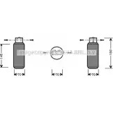 Осушитель кондиционера AVA QUALITY COOLING 4045385048540 2028347 SBD042 7FVLZS F