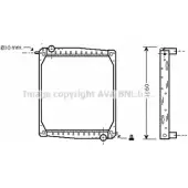 Радиатор охлаждения двигателя AVA QUALITY COOLING SC2012 2028368 4045385040711 E5 C16
