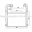 Интеркулер AVA QUALITY COOLING 4045385171910 SC4028 2028374 2S7 4FL