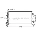 Радиатор охлаждения двигателя AVA QUALITY COOLING 2028428 9NW 5KY ST2041 NTZPYK