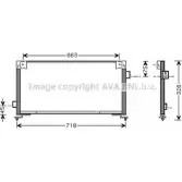 Радиатор кондиционера AVA QUALITY COOLING 4045385016099 2028546 4UO 93C SU5044