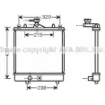 Радиатор охлаждения двигателя AVA QUALITY COOLING 622EO8 2028655 QSBU BIL SZ2061