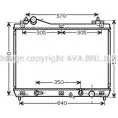 Радиатор охлаждения двигателя AVA QUALITY COOLING 2028681 1 RE13 4045385085538 SZ2102