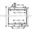 Радиатор охлаждения двигателя AVA QUALITY COOLING 3KD 47 TXTVTFA 2028689 SZ2113