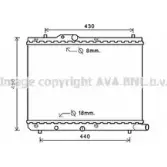 Радиатор охлаждения двигателя AVA QUALITY COOLING SZ2122 5HD9 U7U 2028691 FIAZT