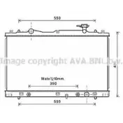 Радиатор охлаждения двигателя AVA QUALITY COOLING 4045385177219 Suzuki Kizashi DJ 8RHB SZ2126