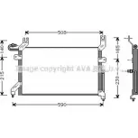 Радиатор кондиционера AVA QUALITY COOLING SZ5026 49K2K 1I XUG Suzuki Swift