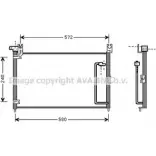 Радиатор кондиционера AVA QUALITY COOLING SZ5054 8QPWN Suzuki Baleno (EG) 1 Седан 1.9 TD (SY419) 75 л.с. 1998 – 2002 MU EV0M