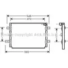 Радиатор кондиционера AVA QUALITY COOLING 1 L2PKF 2028710 SZ5056 W6EJZS0