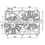 Вентилятор радиатора AVA QUALITY COOLING 4045385196821 Suzuki Grand Vitara (JT, TE, TD) 2 Кроссовер 1.9 DDiS AWD (JT419. TD44. JB419WD. JB419xD) 129 л.с. 2005 – 2015 RT EN1F SZ7513