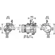 Компрессор кондиционера AVA QUALITY COOLING Suzuki Grand Vitara (JT, TE, TD) 2 Кроссовер 2.0 AWD (TD54. JB420) 140 л.с. 2005 – 2015 GAIC4VH GARLQA 4 SZK129