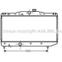 Радиатор охлаждения двигателя AVA QUALITY COOLING 4045385043415 1REWKW 7 2028942 TO2155