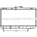 Радиатор охлаждения двигателя AVA QUALITY COOLING 5N208 FXN 3M 2028970 TO2188