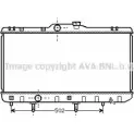 Радиатор охлаждения двигателя AVA QUALITY COOLING I9ZL C 2028971 4045385043736 TO2189