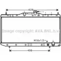 Радиатор охлаждения двигателя AVA QUALITY COOLING 4045385053421 TO2291 2029025 X6FGR 6
