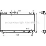 Радиатор охлаждения двигателя AVA QUALITY COOLING Q 3ZB2W TO2321 2029053 4045385064069