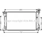 Радиатор охлаждения двигателя AVA QUALITY COOLING TO2332 VUWYX J 4045385064144 2029061
