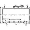 Радиатор охлаждения двигателя AVA QUALITY COOLING V0GW 6G Toyota Previa (XR30) 2 2000 – 2006 4045385064182 TO2336