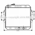 Радиатор охлаждения двигателя AVA QUALITY COOLING TO2371 2029093 4045385070954 1X ZMK