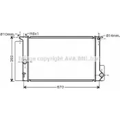 Радиатор охлаждения двигателя AVA QUALITY COOLING H3QP80P TO2397 OHPHVW N Toyota Corolla (E150) 10 Седан 1.6 VVTi (ZRE141. ZRE151) 122 л.с. 2010 – 2014