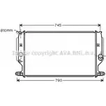 Радиатор охлаждения двигателя AVA QUALITY COOLING Toyota Verso 5SB7AB 6 TO2402 4045385154449