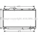 Радиатор охлаждения двигателя AVA QUALITY COOLING TO2461 8 DMIT4 Lexus IS (XE20) 2 2005 – 2013 4045385091690