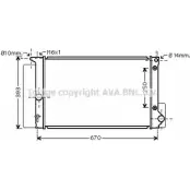 Радиатор охлаждения двигателя AVA QUALITY COOLING HMVL3 TO2474 Toyota Auris (E180) 2 2012 – 2018 C URBK