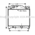 Радиатор охлаждения двигателя AVA QUALITY COOLING TO2501 4045385158225 Toyota iQ UVQ 7I