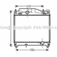 Радиатор охлаждения двигателя AVA QUALITY COOLING V9 RO46 TO2502 Toyota iQ 788ICK7