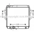 Радиатор охлаждения двигателя AVA QUALITY COOLING TO2561 Toyota Hilux (N140, 50, 60, 70) 6 Пикап 2.4 TD 4WD (LN165. LN170. LN190) 90 л.с. 1998 – 2002 WNSHN OS 4045385162550