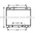 Радиатор охлаждения двигателя AVA QUALITY COOLING TO2577 4045385165407 Toyota Yaris (XP90) 2 Седан 1.3 (NCP92) 86 л.с. 2005 – 2013 33L2 V