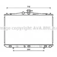 Радиатор охлаждения двигателя AVA QUALITY COOLING 372IL1H 2029185 5V6ODS V TO2670