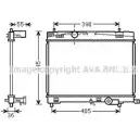 Радиатор охлаждения двигателя AVA QUALITY COOLING A7XSI OM 4045385214570 Toyota Yaris (XP90) 2 Хэтчбек 1.3 3 VVT i (NSP90) 100 л.с. 2008 – 2025 TO2716