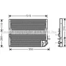 Радиатор кондиционера AVA QUALITY COOLING 2029215 K V25YYG TO5118 4045385016211