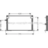 Радиатор кондиционера AVA QUALITY COOLING 4045385016549 TO5265 69E N1Q Toyota Hilux (N140, 50, 60, 70) 6 Пикап 2.4 TD 4WD (LN165. LN170. LN190) 90 л.с. 1998 – 2002