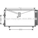 Радиатор кондиционера AVA QUALITY COOLING Toyota Ipsum (M20) 2 Минивэн 2.0 (ACM20) 150 л.с. 2001 – 2009 4045385206353 BIN YID TO5383D