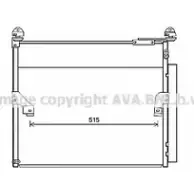 Радиатор кондиционера AVA QUALITY COOLING 4045385209842 GZS69 Z Toyota Land Cruiser Prado (J150) 4 Внедорожник 4.0 V6 VVTi (GRJ150) 275 л.с. 2009 – 2024 TO5655D