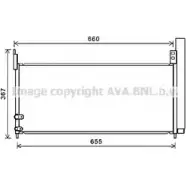 Радиатор кондиционера AVA QUALITY COOLING 4045385210541 R NE0DG Toyota Prius Plus (XW40) 1 2011 – 2020 TO5692D