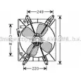 Вентилятор радиатора AVA QUALITY COOLING 4045385091829 2029354 TO7513 Z1S9 B0V