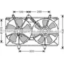 Вентилятор радиатора AVA QUALITY COOLING TO7521 4045385091904 E28 L7 2029361